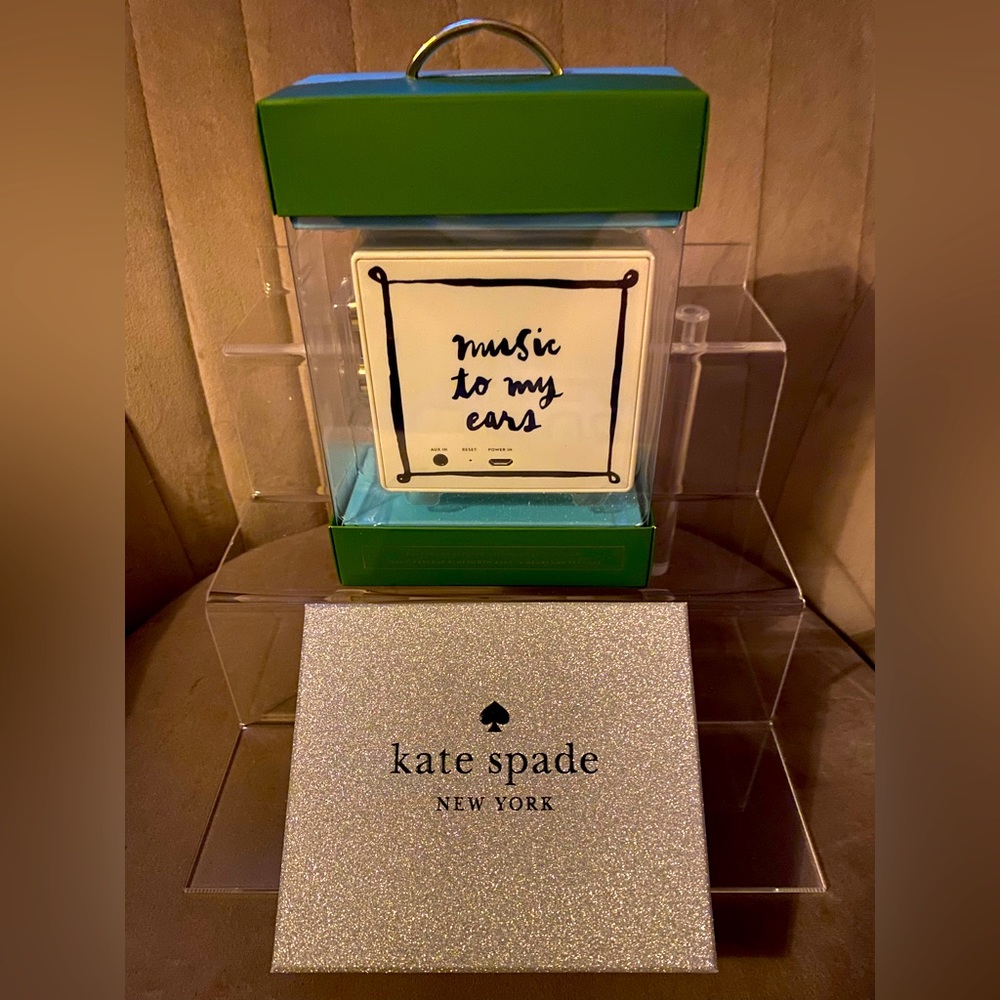 NOT FOR SALE!!! NIB CUTE KATE SPADE “Music to my Ears” BLUETOOTH SPEAKER